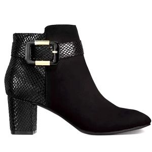 Karen Scott Ivyy Mixed Media Bootie Size 7M Black